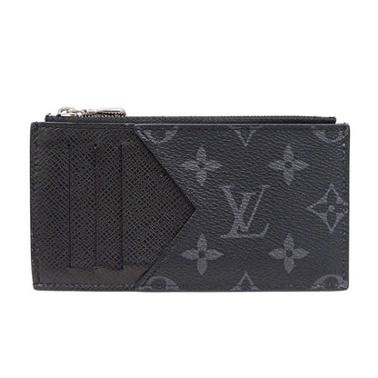 Louis Vuitton Wallets Men's Brand Coin Case Monogram Eclipse Coin Card Holder