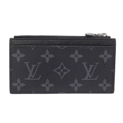 Louis Vuitton Wallets Men's Brand Coin Case Monogram Eclipse Coin Card Holder
