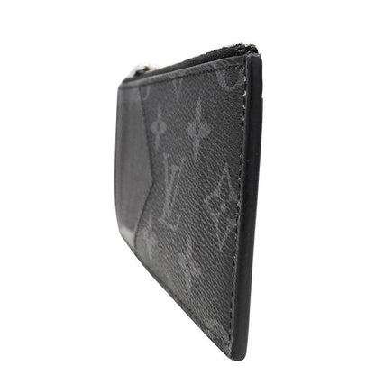 Louis Vuitton Wallets Men's Brand Coin Case Monogram Eclipse Coin Card Holder