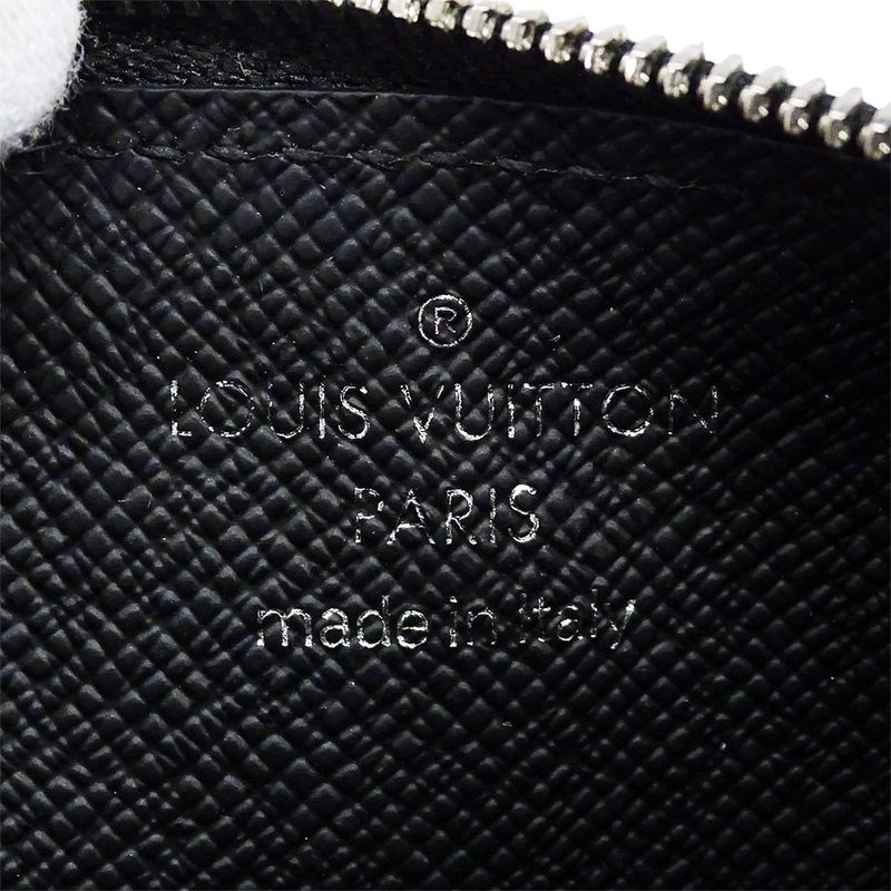 Louis Vuitton Wallets Men's Brand Coin Case Monogram Eclipse Coin Card Holder