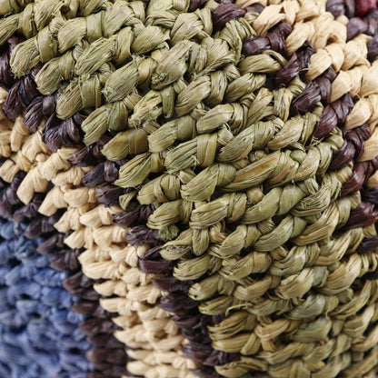 Balenciaga Cage Bag Raffia And Leather Women's Tote Bag