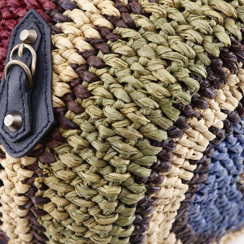 Balenciaga Cage Bag Raffia And Leather Women's Tote Bag