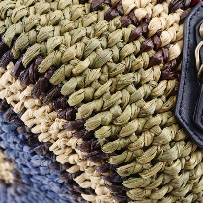 Balenciaga Cage Bag Raffia And Leather Women's Tote Bag