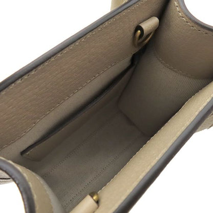 Gucci 2way Bag Interlocking G Mini Tote GG Supreme Canvas Beige Mattogo Old