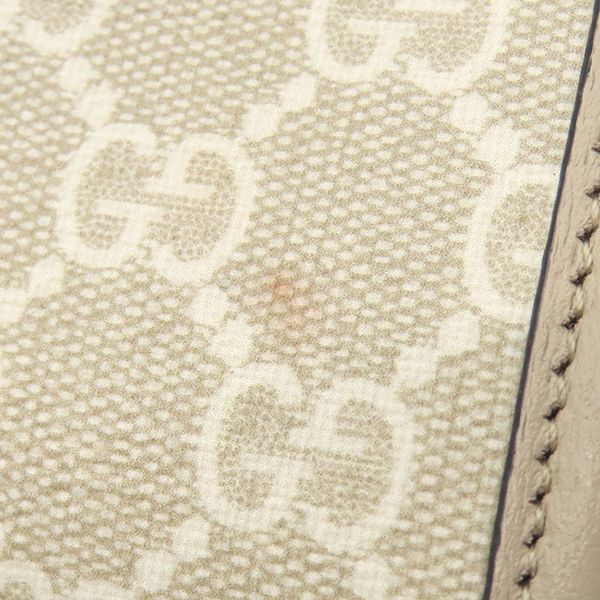 Gucci 2way Bag Interlocking G Mini Tote GG Supreme Canvas Beige Mattogo Old