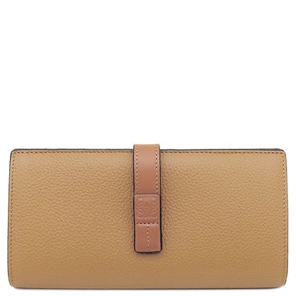 Loewe Bifold Wallet Vertical Wallet Calf Toffee and Tan Gold Hardware Long