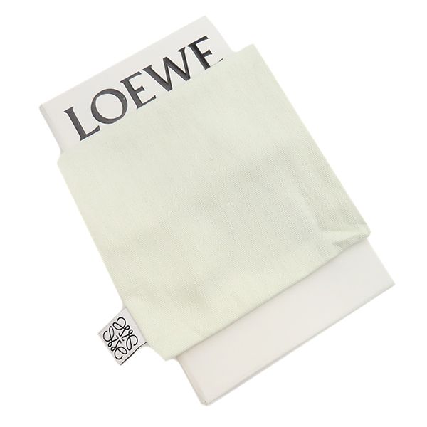 Loewe Bifold Wallet Vertical Wallet Calf Toffee and Tan Gold Hardware Long