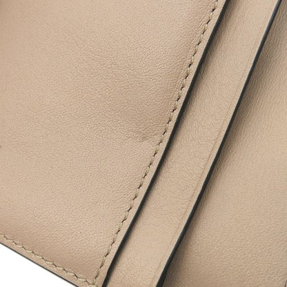 Loewe Bifold Wallet Vertical Wallet Calf Toffee and Tan Gold Hardware Long
