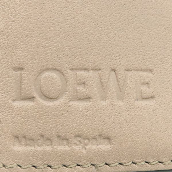 Loewe Bifold Wallet Vertical Wallet Calf Toffee and Tan Gold Hardware Long