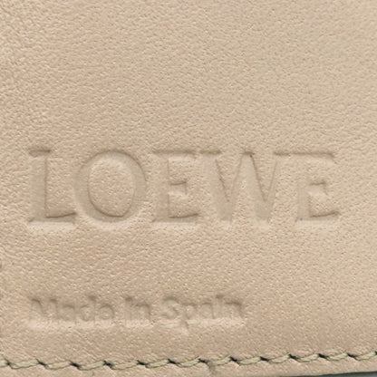 Loewe Bifold Wallet Vertical Wallet Calf Toffee and Tan Gold Hardware Long