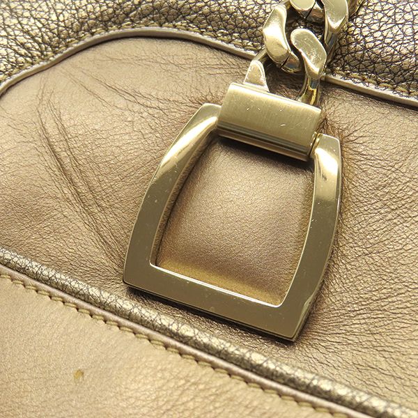 Cartier Shoulder Bag LA Donya Chain Shoulder Leather Gold Hardware Gold