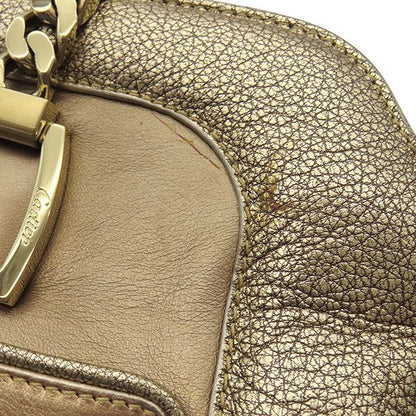 Cartier Shoulder Bag LA Donya Chain Shoulder Leather Gold Hardware Gold