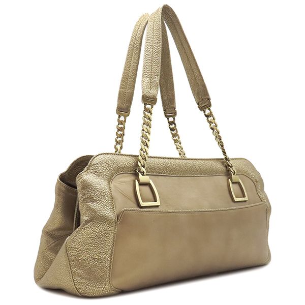 Cartier Shoulder Bag LA Donya Chain Shoulder Leather Gold Hardware Gold