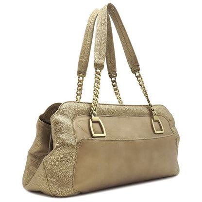 Cartier Shoulder Bag LA Donya Chain Shoulder Leather Gold Hardware Gold