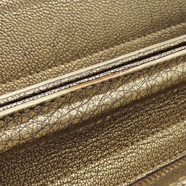 Cartier Shoulder Bag LA Donya Chain Shoulder Leather Gold Hardware Gold