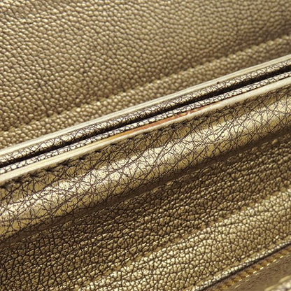 Cartier Shoulder Bag LA Donya Chain Shoulder Leather Gold Hardware Gold