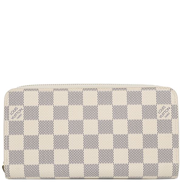 Louis Vuitton Long Wallet Zippy Wallet Damier Azure Canvas Damier Azure Gold