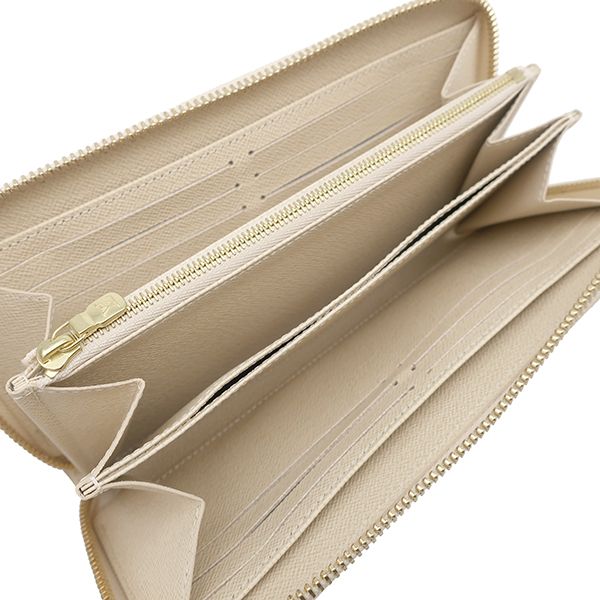 Louis Vuitton Long Wallet Zippy Wallet Damier Azure Canvas Damier Azure Gold