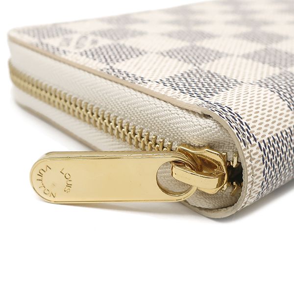 Louis Vuitton Long Wallet Zippy Wallet Damier Azure Canvas Damier Azure Gold