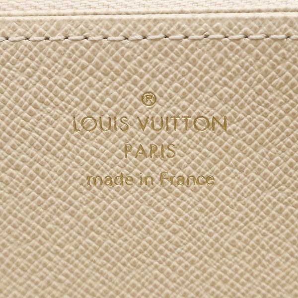 Louis Vuitton Long Wallet Zippy Wallet Damier Azure Canvas Damier Azure Gold