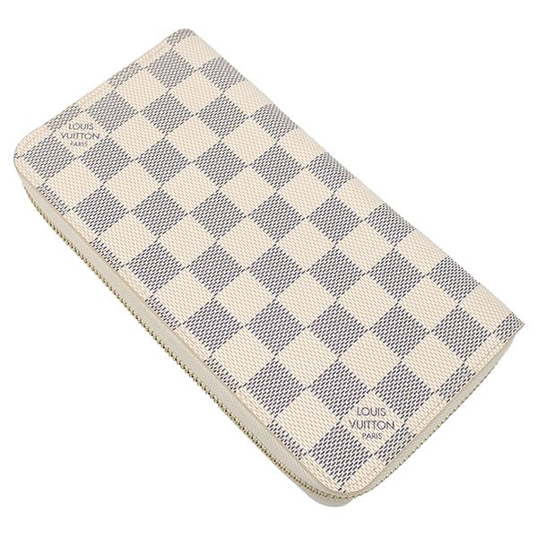 Louis Vuitton Long Wallet Zippy Wallet Damier Azure Canvas Damier Azure Gold