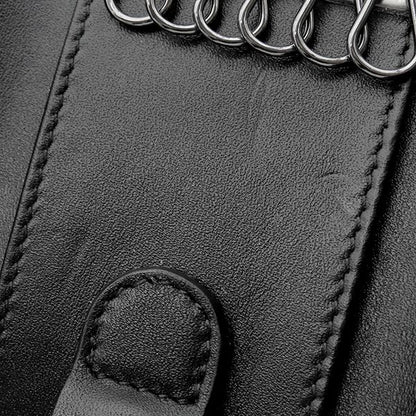 Bvlgari Bvlgari Key Case Serpenti Scaglie Man Leather Black Silver Hardware 6