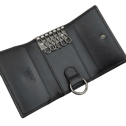 Bvlgari Bvlgari Key Case Serpenti Scaglie Man Leather Black Silver Hardware 6