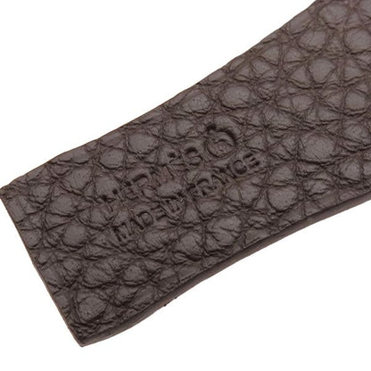 Hermes Bag Charm Petit Ash Bamboo Vaux Epson Togo Red and Brown Red Brown