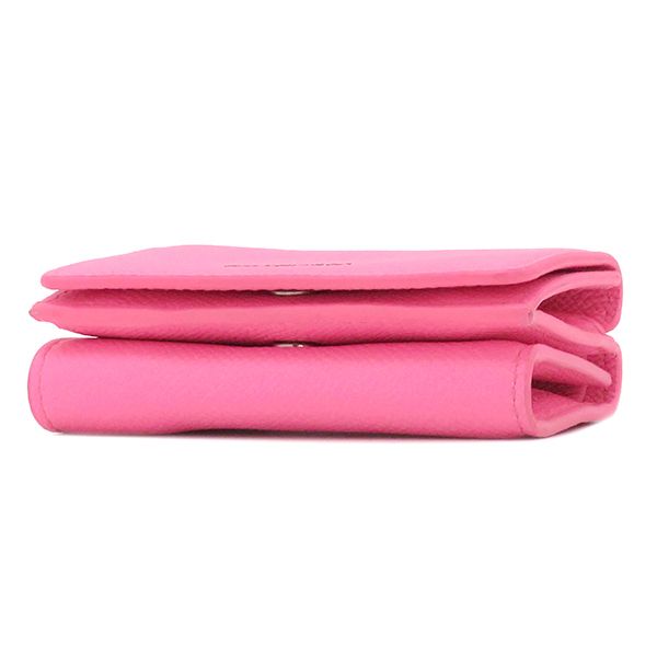 Balenciaga Trifold Wallet Ville Mini Wallet Calf Pink Silver Hardware Compact