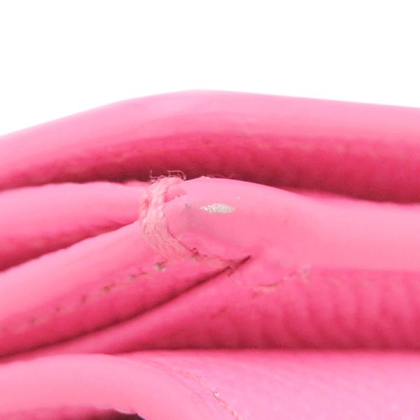 Balenciaga Trifold Wallet Ville Mini Wallet Calf Pink Silver Hardware Compact