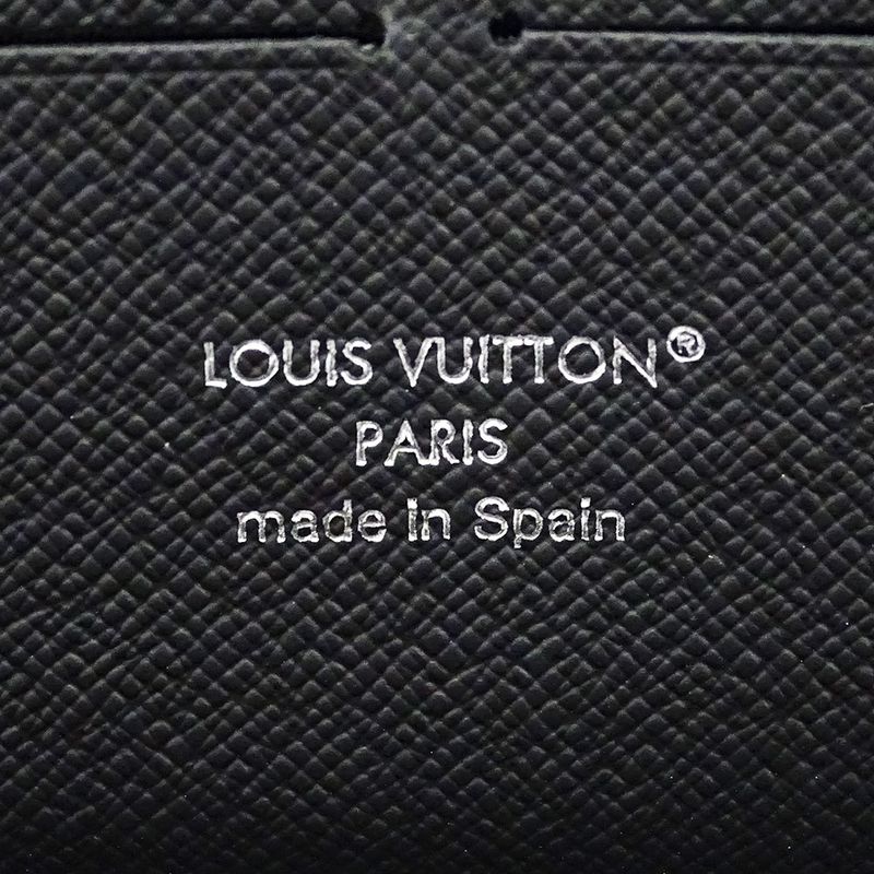 Louis Vuitton Wallets Men's Branded Long Wallet Monogram Eclipse Zippy Organizer