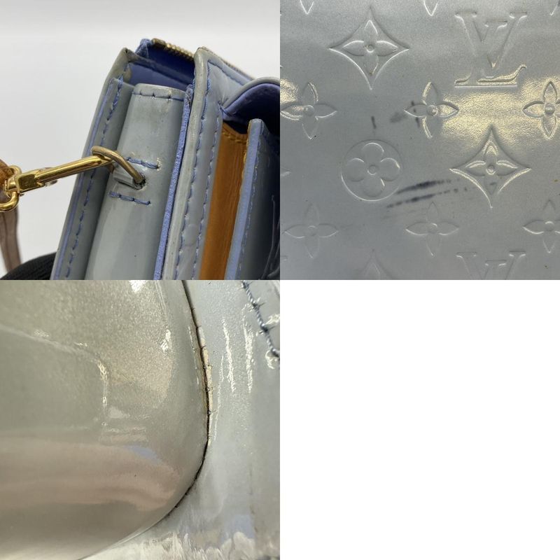 Louis Vuitton M91224 Motto Shoulder Bag Pochette Monogram Vernis Blue Vintage