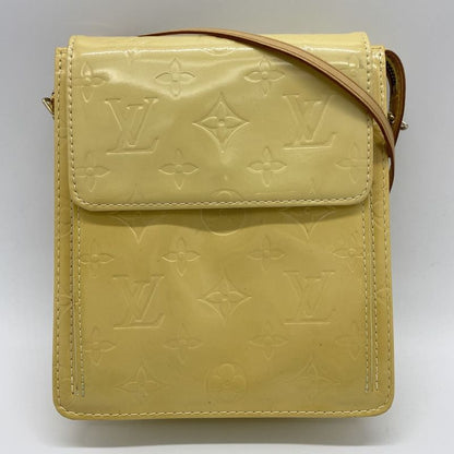 Louis Vuitton M91059 Motto Shoulder Bag Pochette Monogram Vernis Yellow Vintage