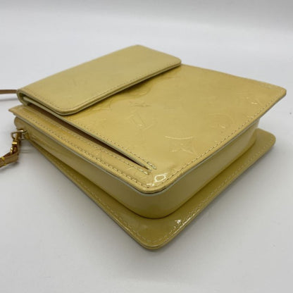 Louis Vuitton M91059 Motto Shoulder Bag Pochette Monogram Vernis Yellow Vintage