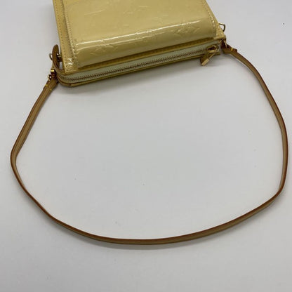 Louis Vuitton M91059 Motto Shoulder Bag Pochette Monogram Vernis Yellow Vintage