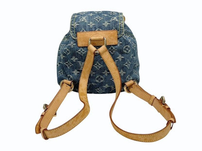 Louis Vuitton Mini Backpack a Dos PM Monogram Denim Indigo Gold — view 2