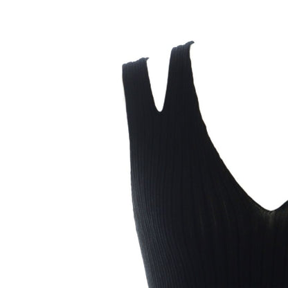 Gucci Ribbed Tank Top Interlocking Sleeveless Logo XS Black - GY01 MQ