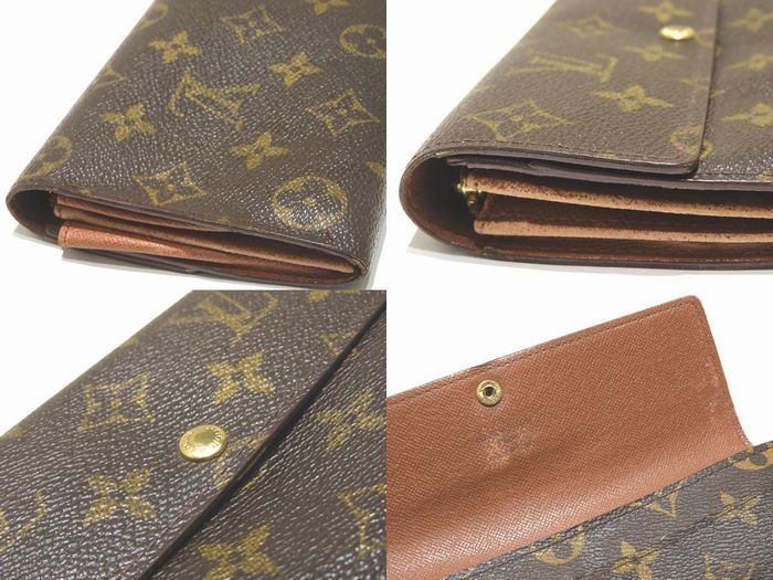 Louis Vuitton Medium Zipper Long Wallet Monogram Old Shape Sarah Ladies 2 Card