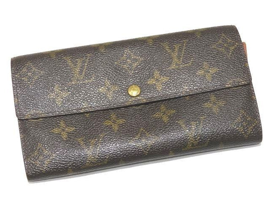 Louis Vuitton Medium Zipper Long Wallet Monogram Old Shape Sarah Ladies 2 Card