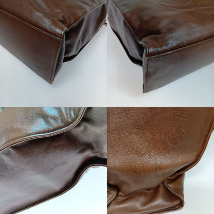 Chanel Cocomark Chain Tote Bag Brown