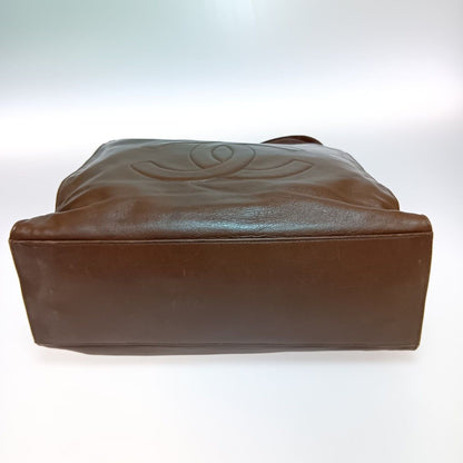 Chanel Cocomark Chain Tote Bag Brown