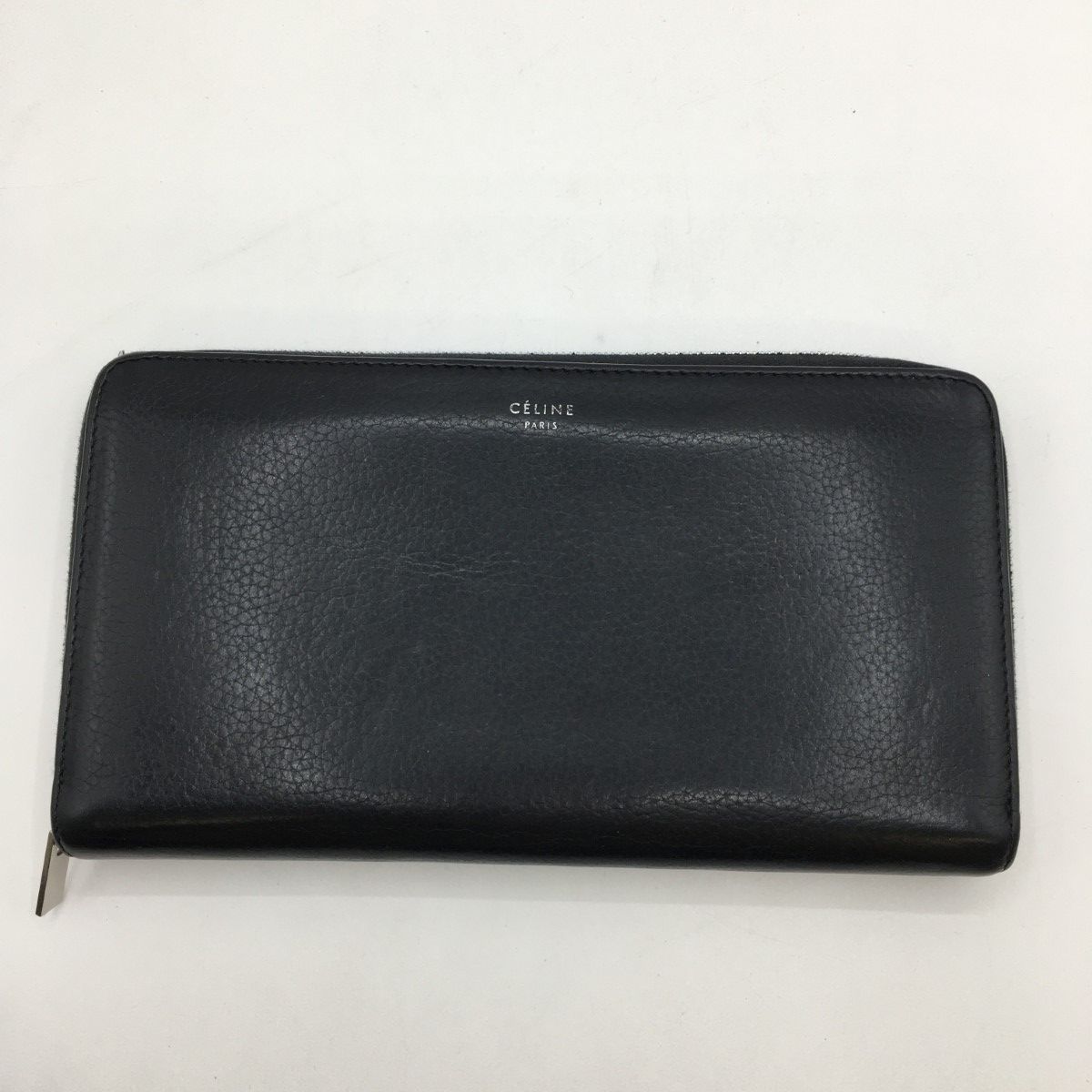 Celine Round Zipper Wallet S Tn 3185 Black