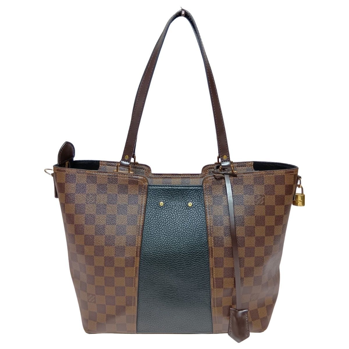 Louis Vuitton Damier Jersey Tote Bag N44023 Noir with Strap