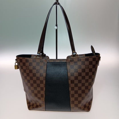 Louis Vuitton Damier Jersey Tote Bag N44023 Noir with Strap