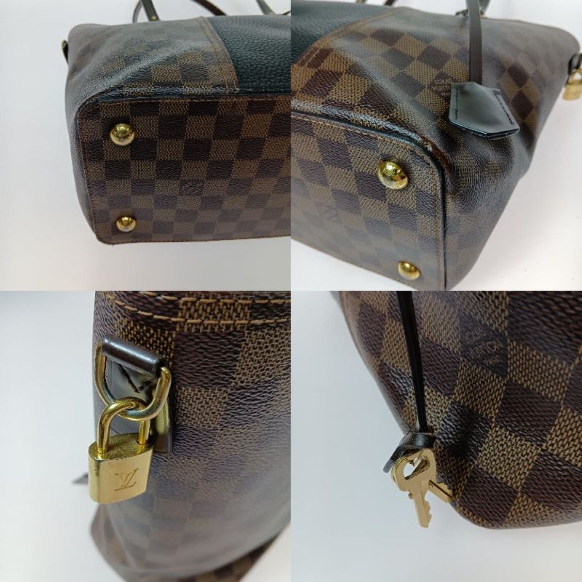 Louis Vuitton Damier Jersey Tote Bag N44023 Noir with Strap