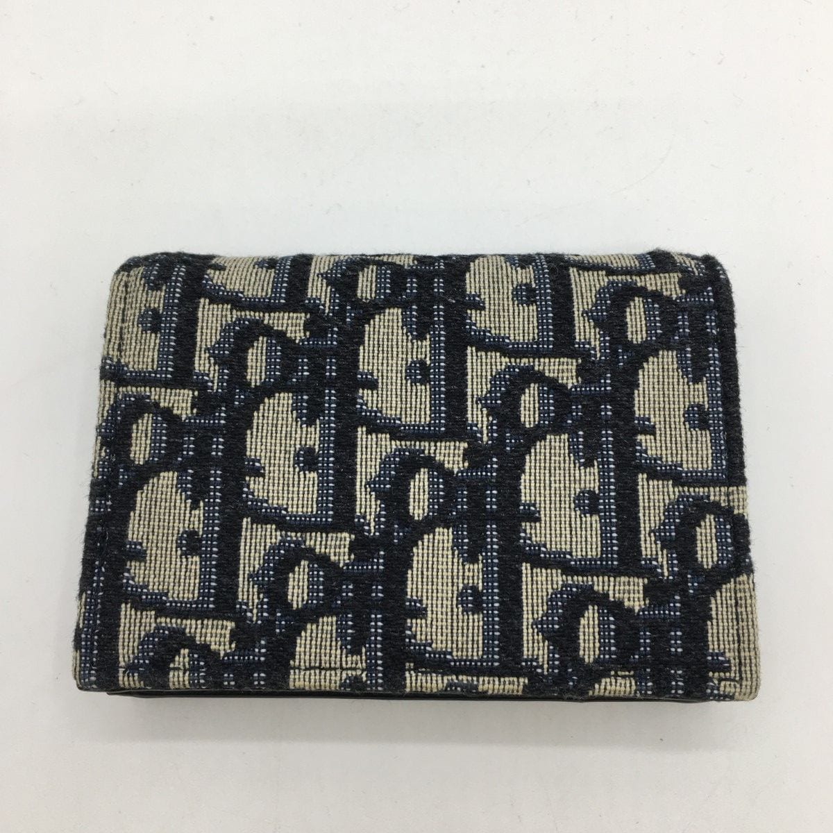 Christian Dior Trotter Card Case 10-Bo-0290 Navy