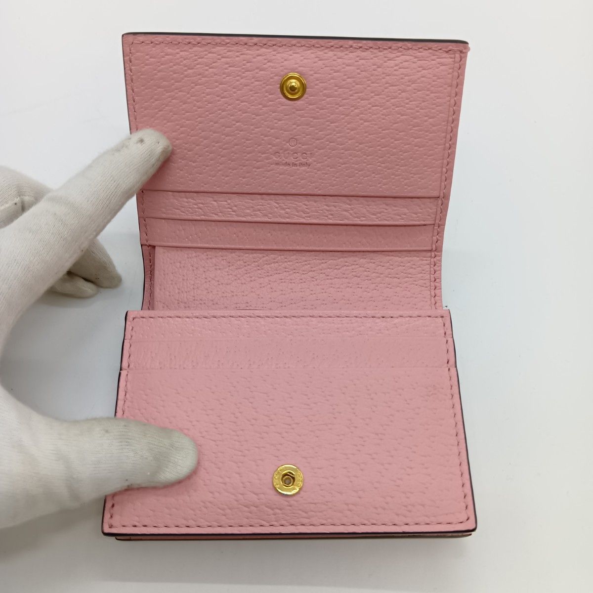 Gucci Ggmarmont Bifold Wallet Straberry & Cherry Marmont 456125 203887 Pink