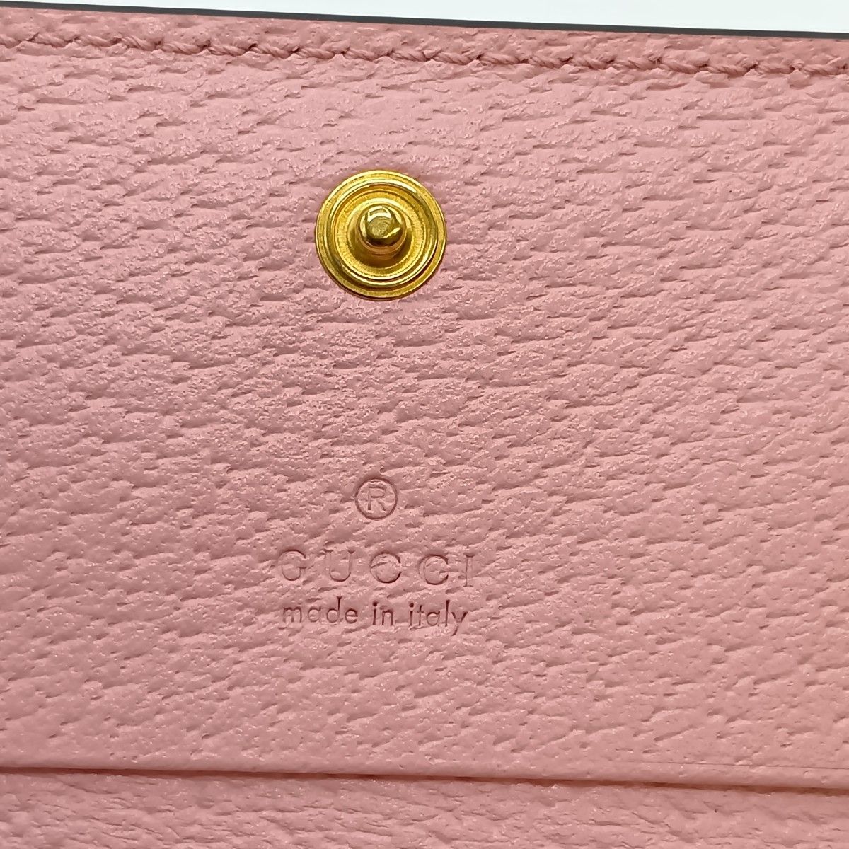 Gucci Ggmarmont Bifold Wallet Straberry & Cherry Marmont 456125 203887 Pink