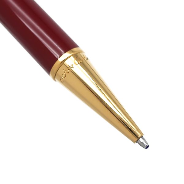 Cartier Ballpoint Pen Trinity GP Resin Bordeaux X Gold Must de Cartier Blue Ink