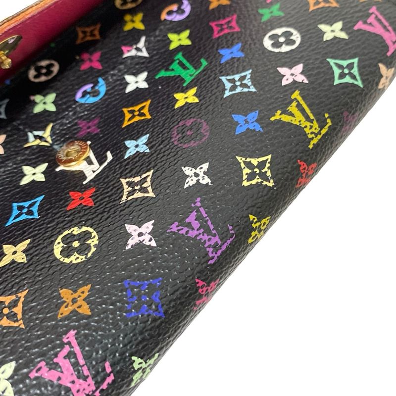 Louis Vuitton Monogram Multicolor Portefeuille Sarah M93747 Grenade Long Wallet